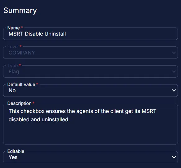 MSRT Disable Uninstall